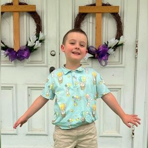 Pete&Lucy Hot Air Balloon Bunnies Polo